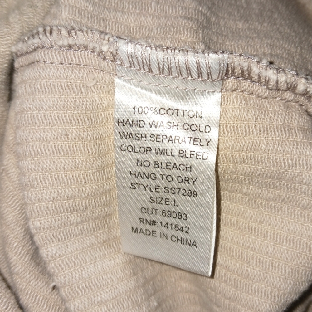 She and Sky Beige Crop Corduroy Balloon Sleeve Jacket - Picture 11 of 12